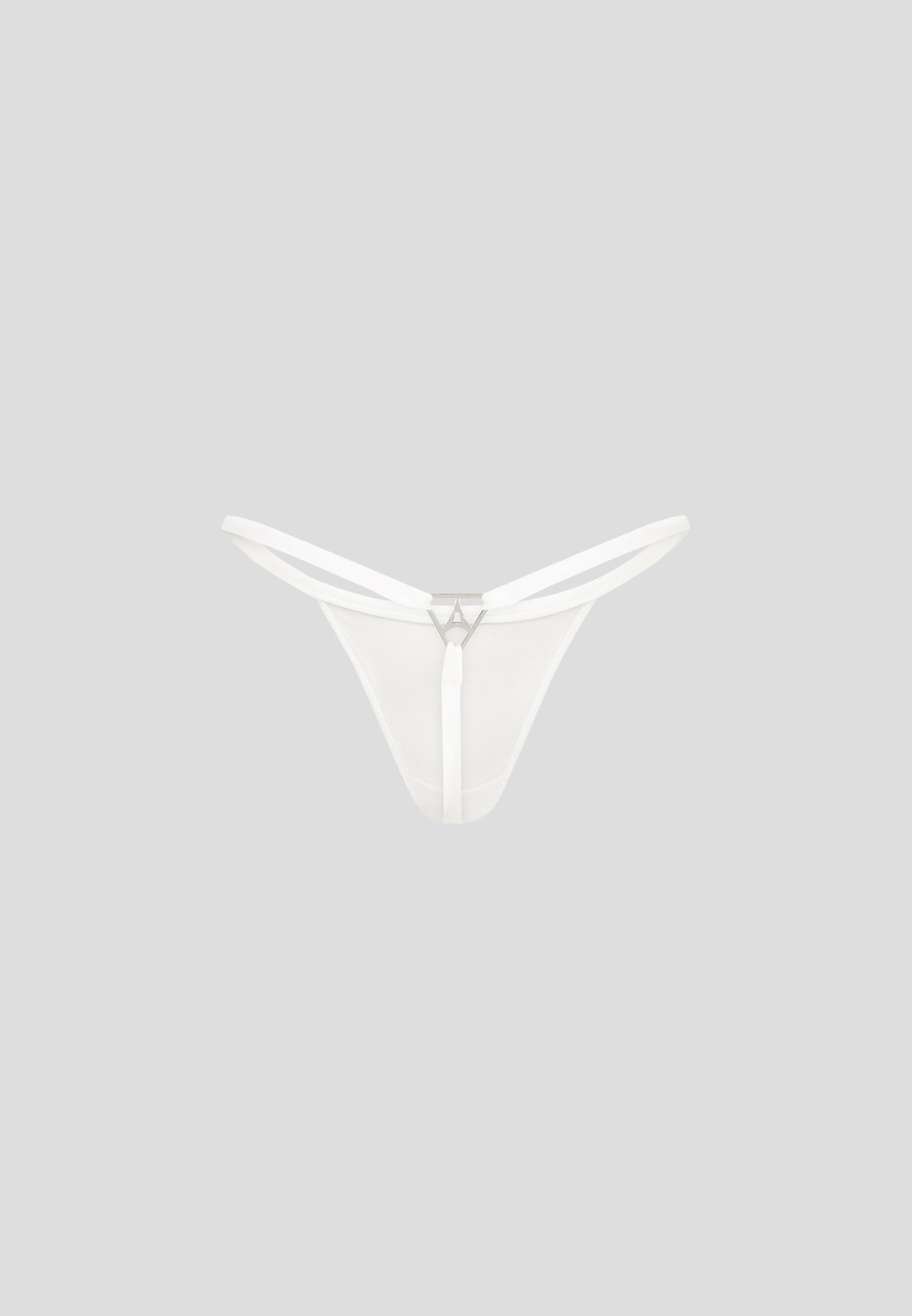 Mesh G-String - White